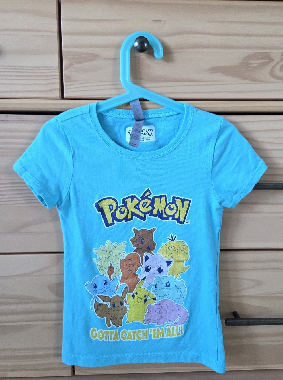 Pokemon Print Top T-shirt Girls Size 5T To 6T